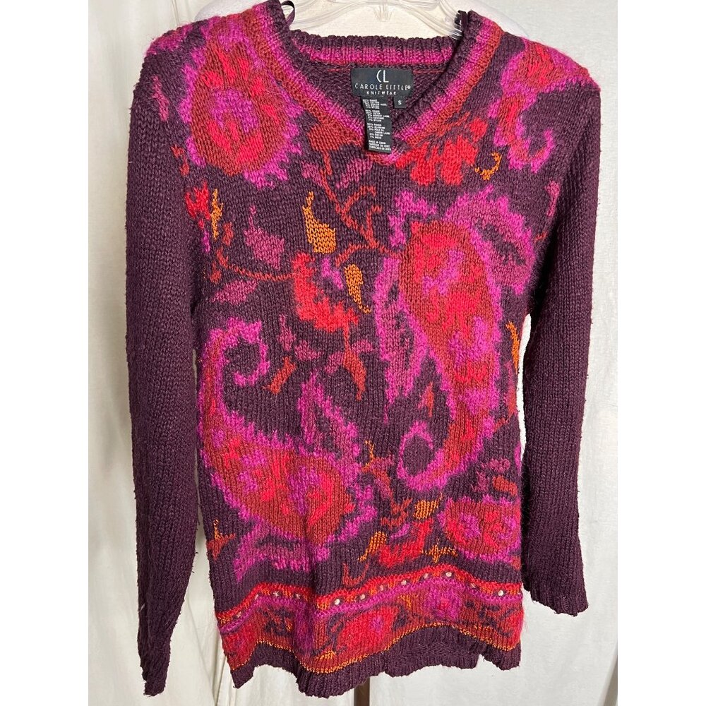 Carol Little Knit Wear Small Colorful Sweater With Fish Y2K Comfortable